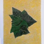 13x 11inches - Organic paper -Ivy leaf