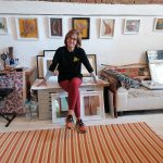 Silvia at her Studio